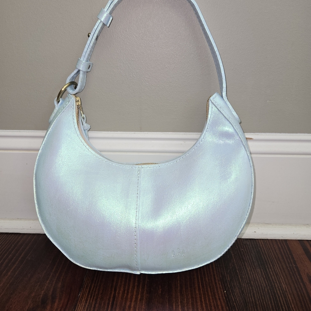Upcrafted Pale Blue Portland Leather Goods Small Nora